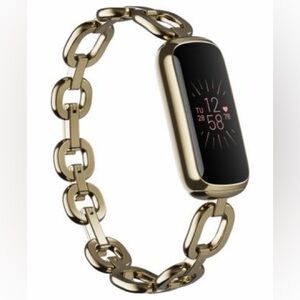 Fitbit Gold Chain Link Smart Bracelet Band for Fitness Trackers. Gorjana
